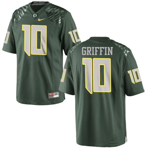 Men #10 Ty Griffin Oregon Ducks College Football Jerseys-Green